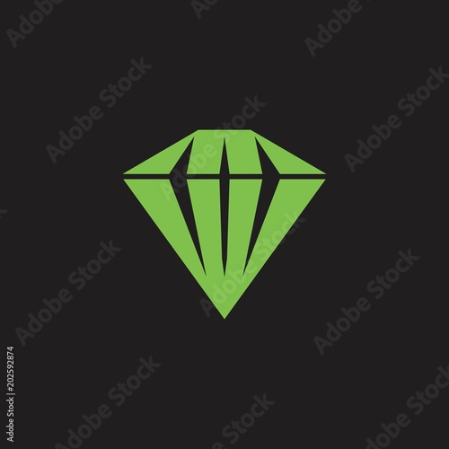 diamond icon, jewelry logo design illustration
