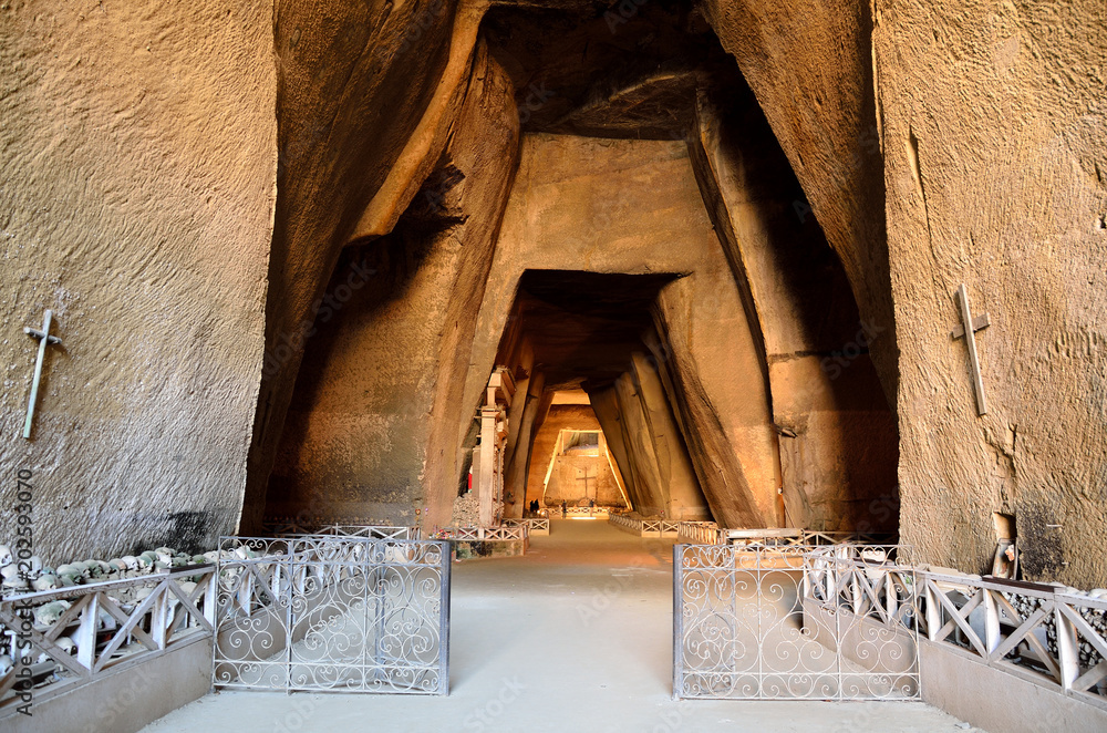 Ταπετσαρία Cemetery of the Fontanelle, Naples, Italy.