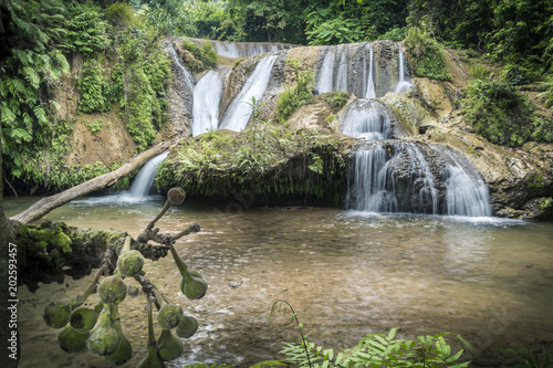 nature waterfall in Xiengkhouang lao