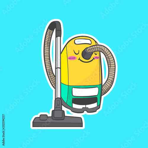 cute vacuum cleaner sticker collection