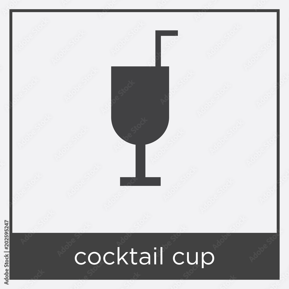 cocktail cup icon isolated on white background cocktail cup icon isolated on white background