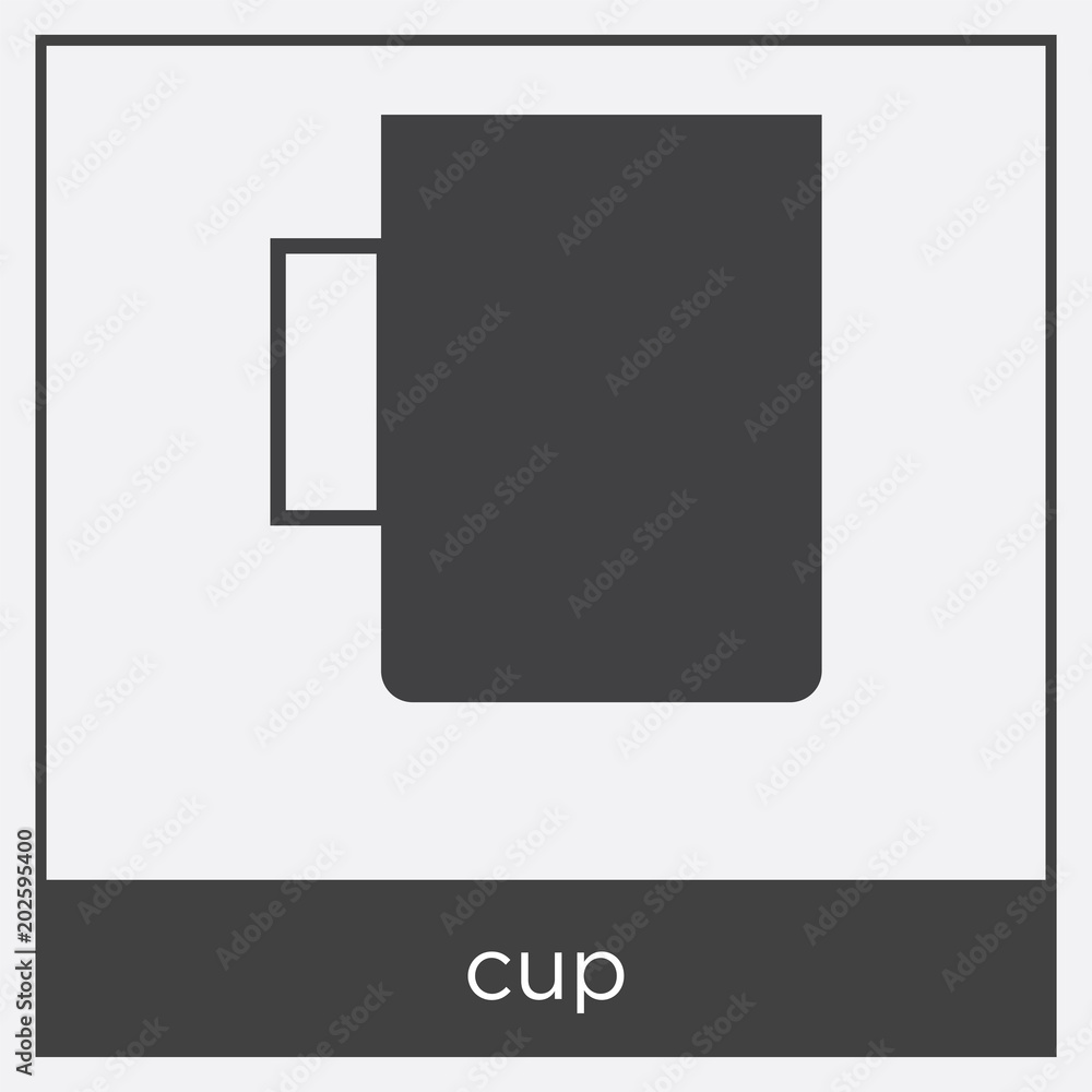 cup icon isolated on white background cup icon isolated on white background
