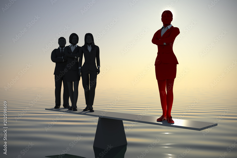 Ταπετσαρία Balancing a team leader with a great team at sea at dawn