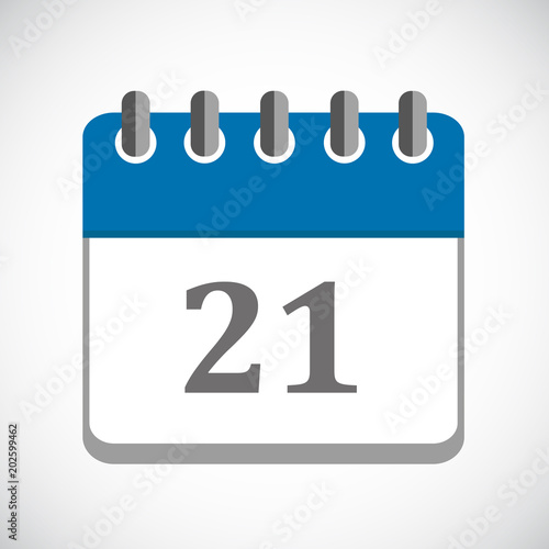 wandkalender blau 21