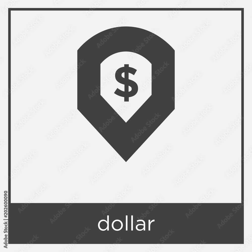 dollar icon isolated on white background dollar icon isolated on white background