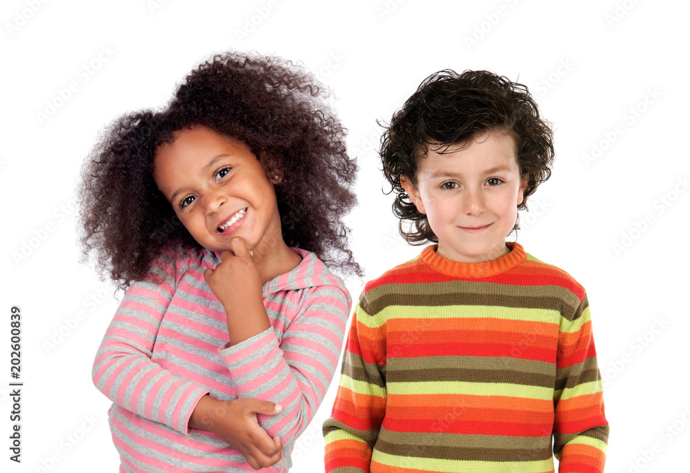 Obraz premium Happy couple of children