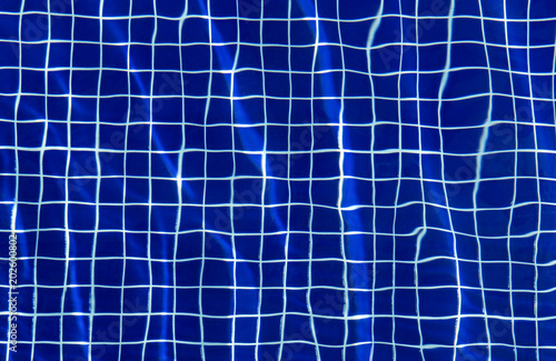 Dark blue pool surface.