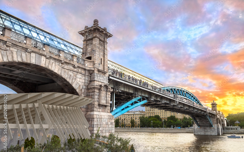 Pushkinsky (Andreevsky) — pedestrian bridge,Moscow,Russia