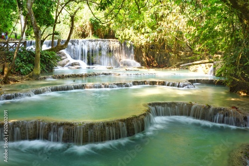 Kuangsi waterfall  luang prabang  laos