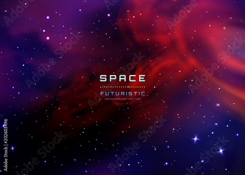 Space Stars Background. Vector Illustration of The Night Sky. illustration of outer space and Milky Way