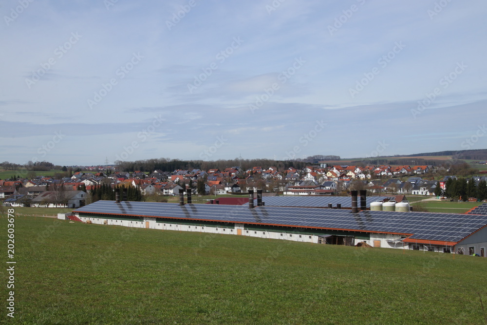 Solarzellen auf Dach Solarzellen auf Dach