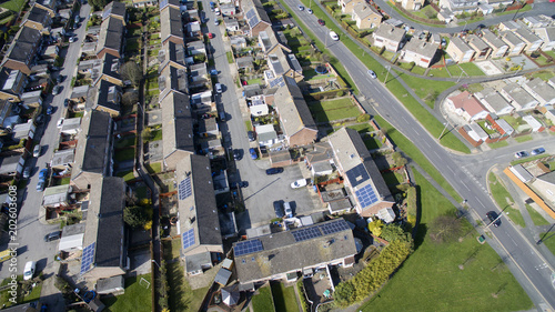 aerial view of sutton park housing estate, kingston upon hull photo