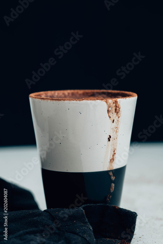 Coffee cup take away at  white background.