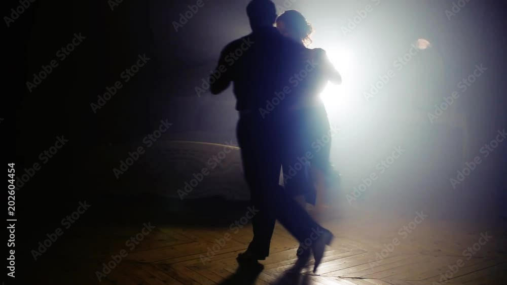 Passionate couple dancing salsa Passionate couple dancing salsa