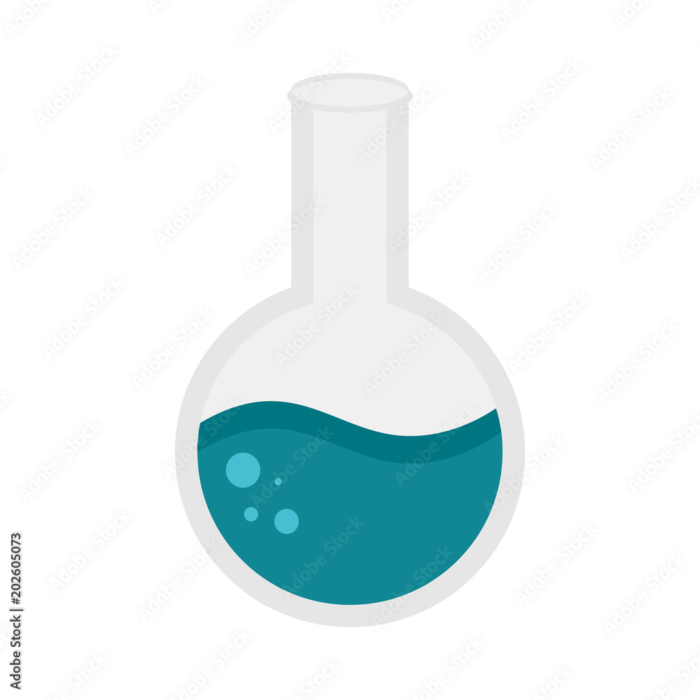 Round Bottom Glassware Lab Illustration Round Bottom Glassware Lab Illustration