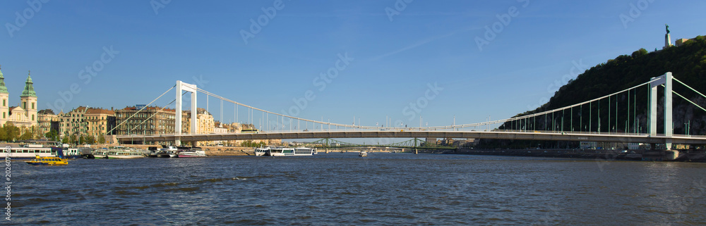 elisabeth bridge over the danub river in budapest hungary elisabeth bridge over the danub river in budapest hungary