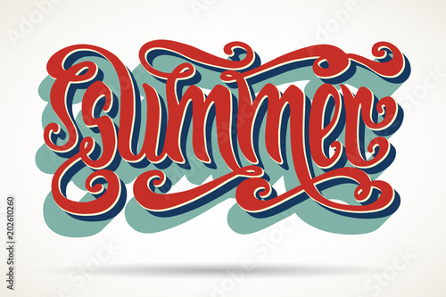 Vintage Summer lettering