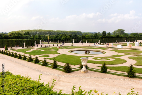 Beautiful view of Versaille gardens, France photo