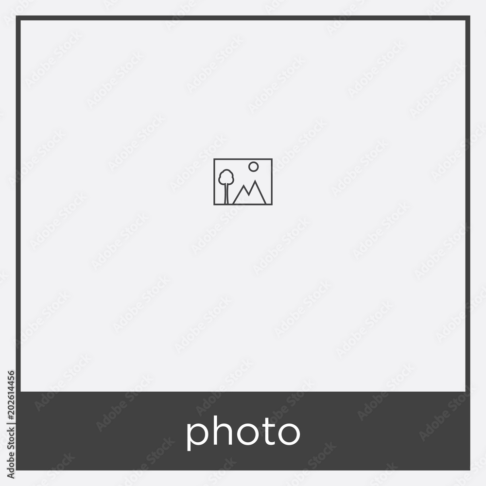 Fototapeta premium photo icon isolated on white background