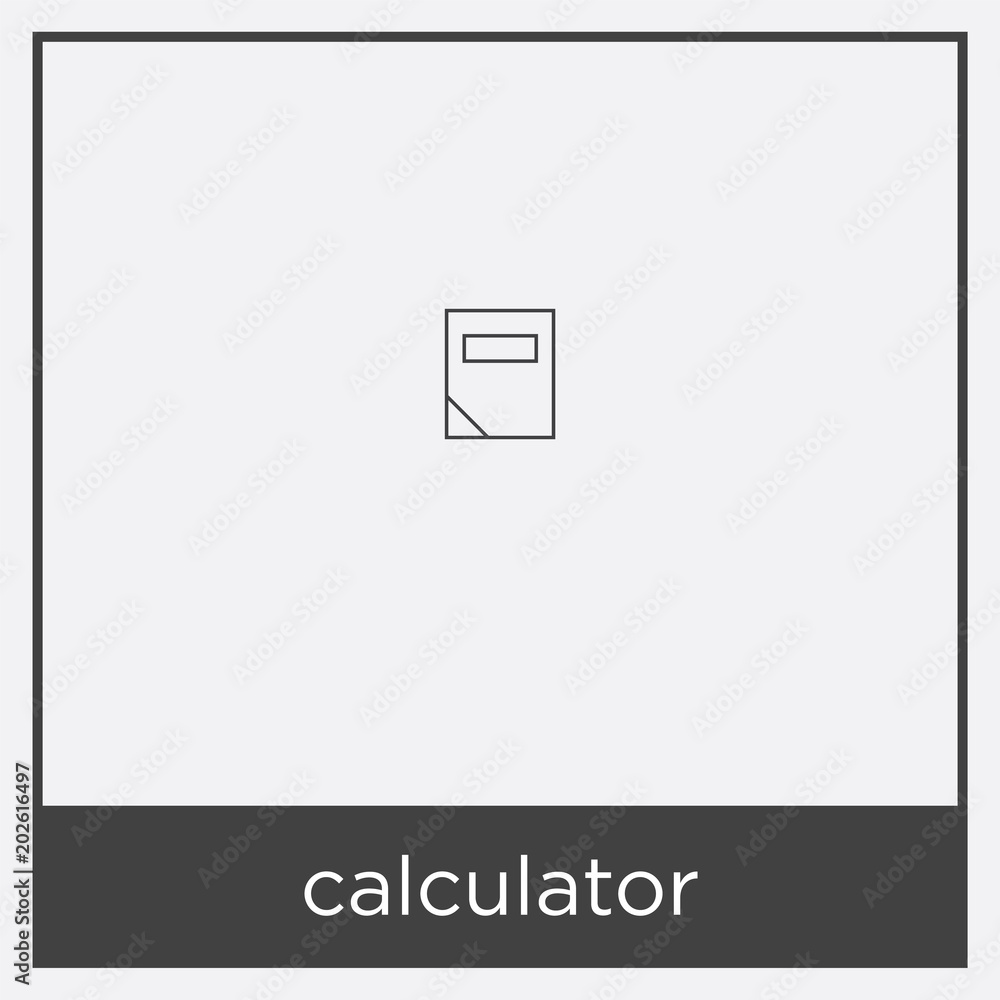 calculator icon isolated on white background calculator icon isolated on white background