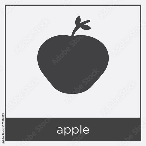 apple icon isolated on white background