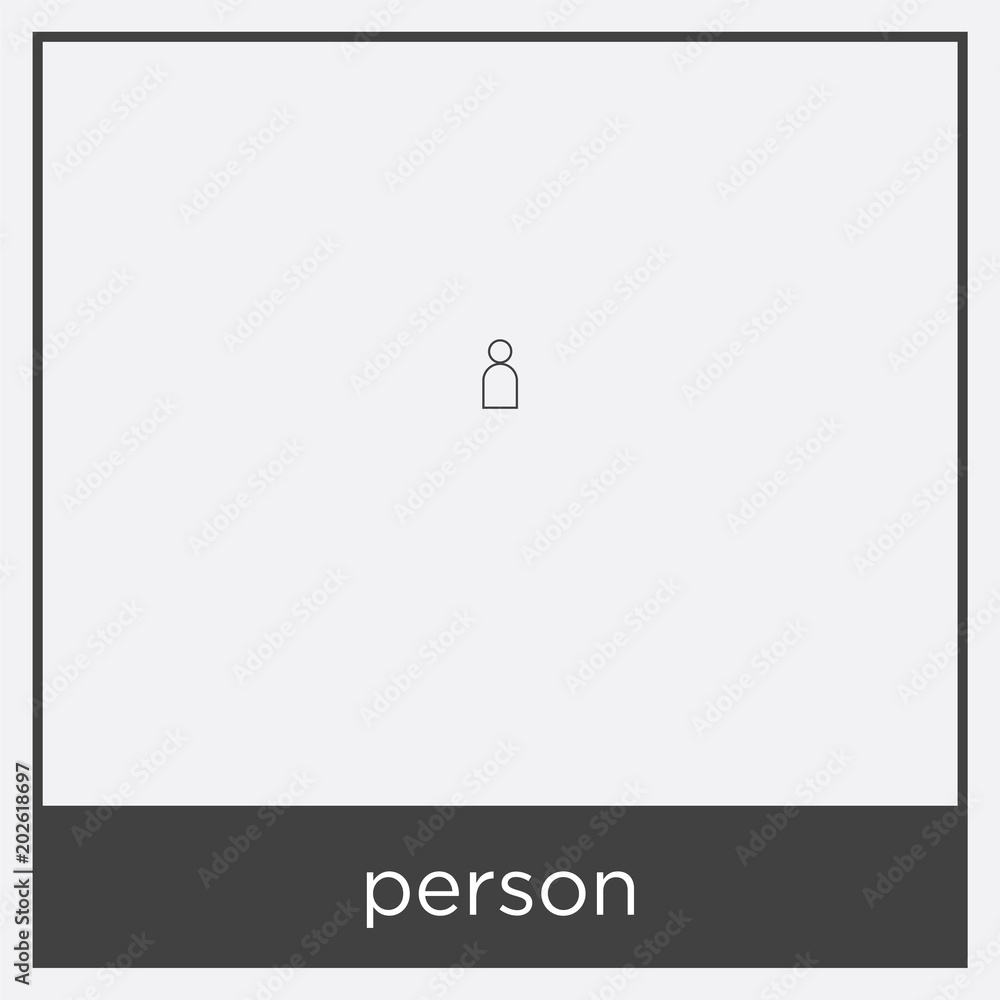person icon isolated on white background person icon isolated on white background