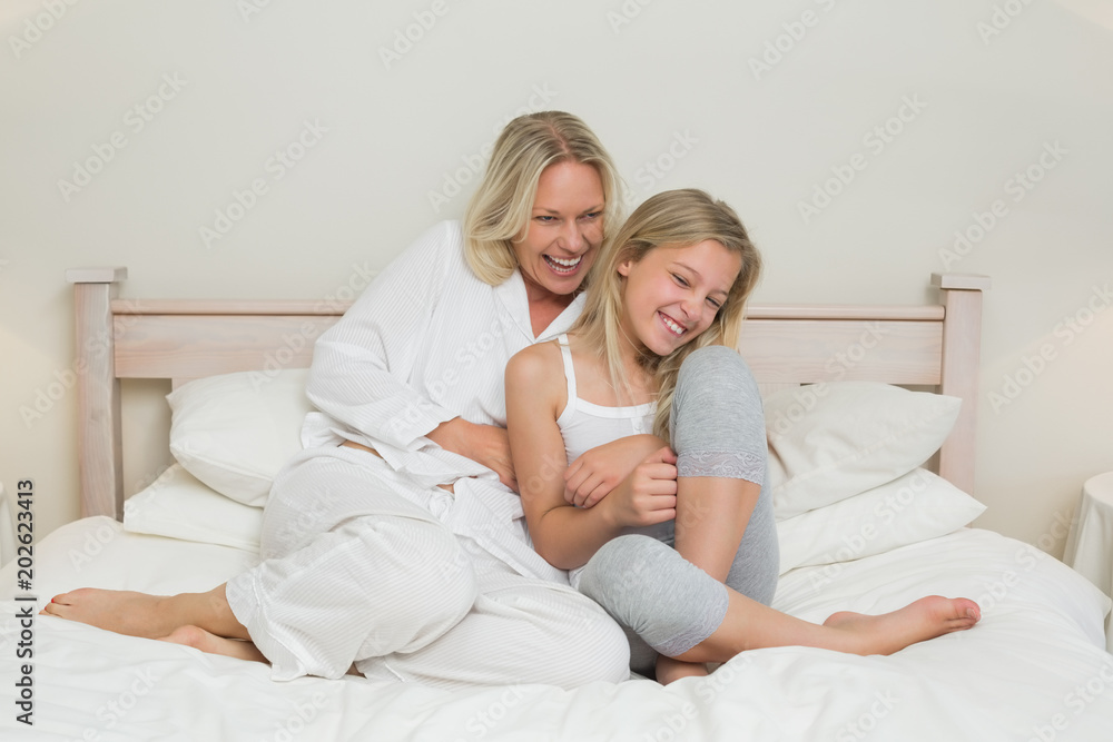 Mother and Daughter in bed — Weasyl