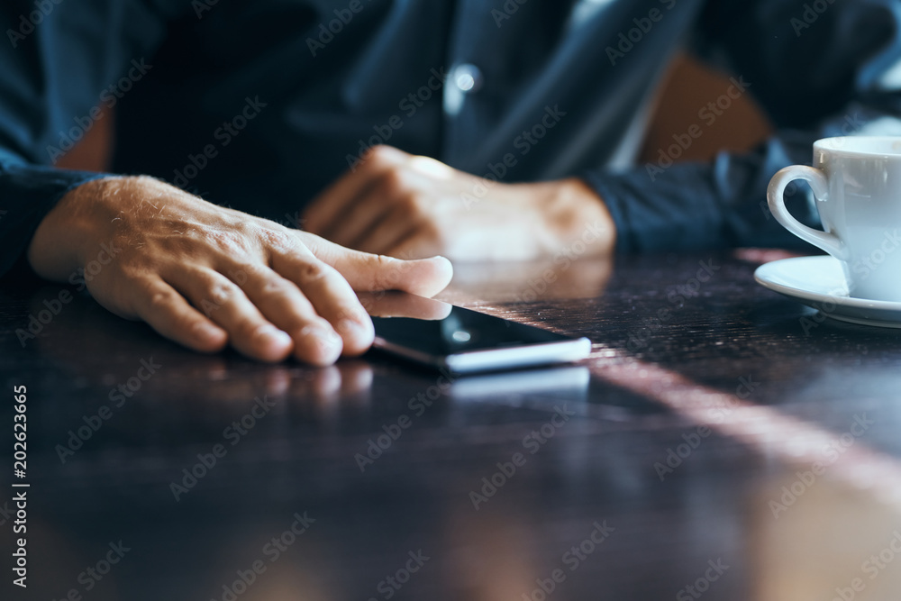 businessman using digital tablet