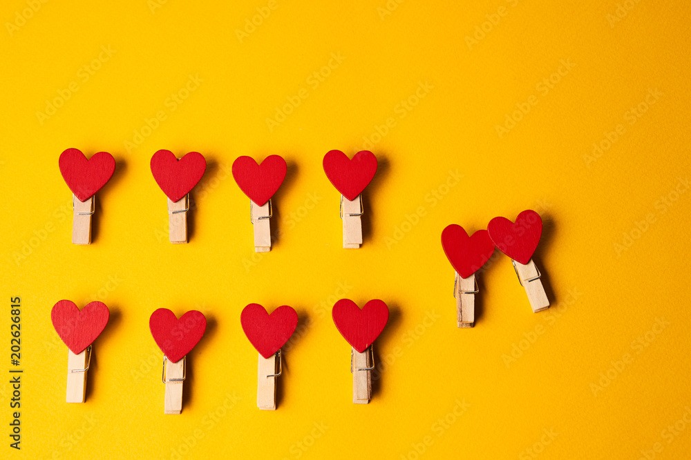 hearts on white background hearts on white background