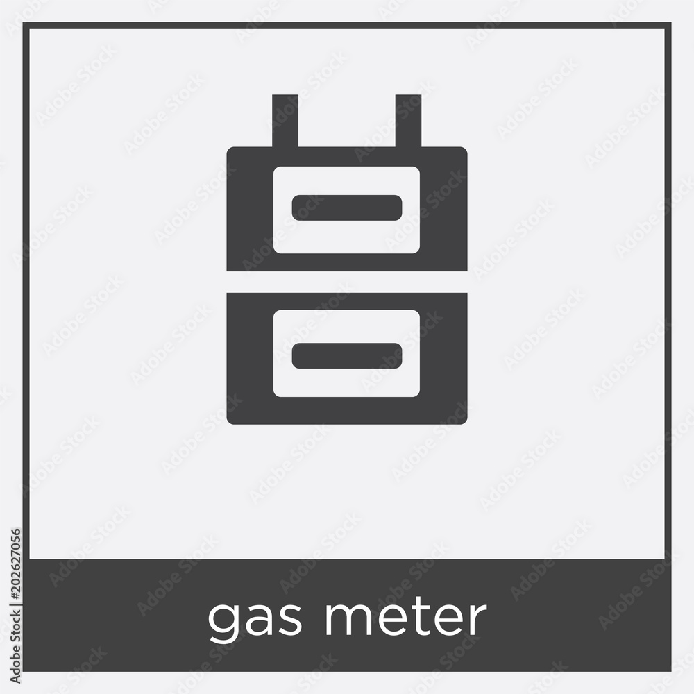 gas meter icon isolated on white background gas meter icon isolated on white background
