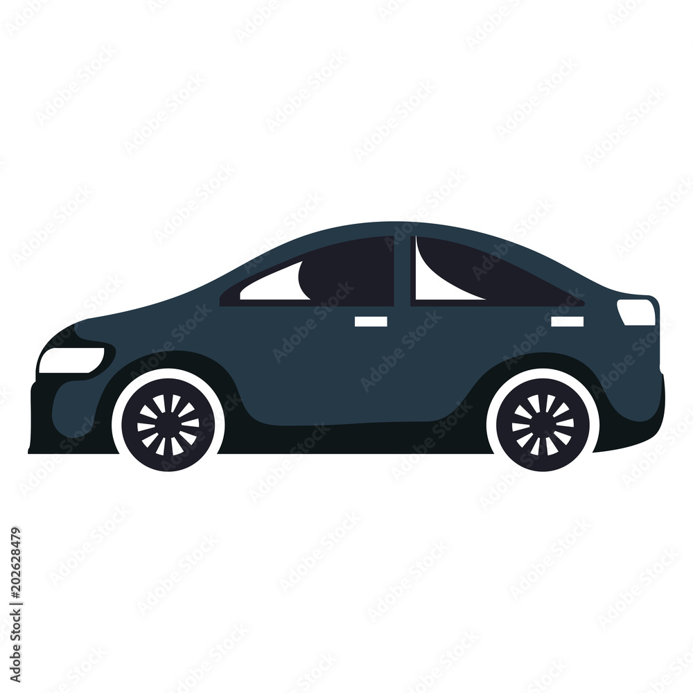 car sedan vehicle icon vector illustration design