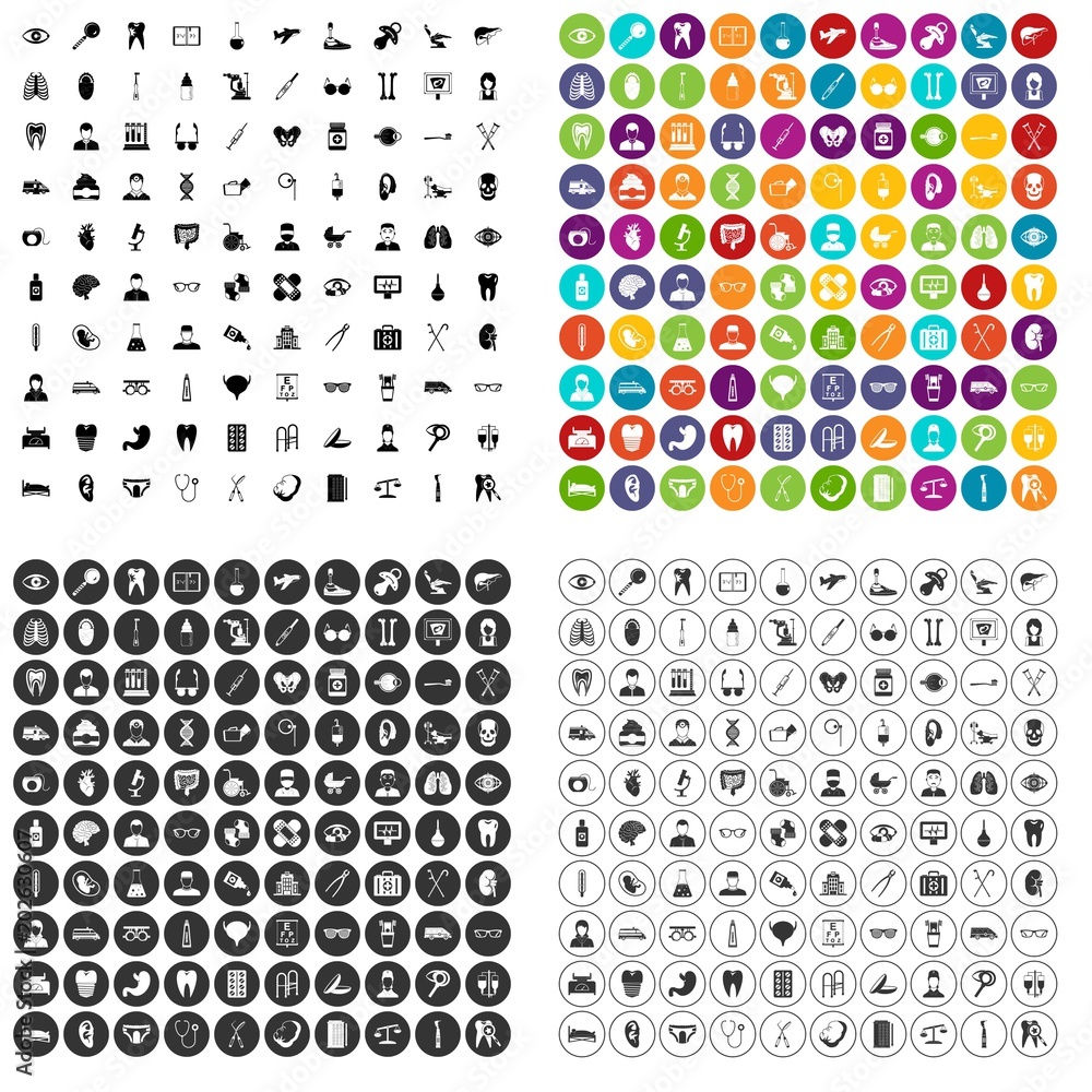 100 medical checkup icons set vector in 4 variant for any web design isolated on white 100 medical checkup icons set vector in 4 variant for any web design isolated on white
