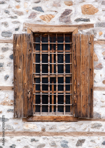 Old window frame