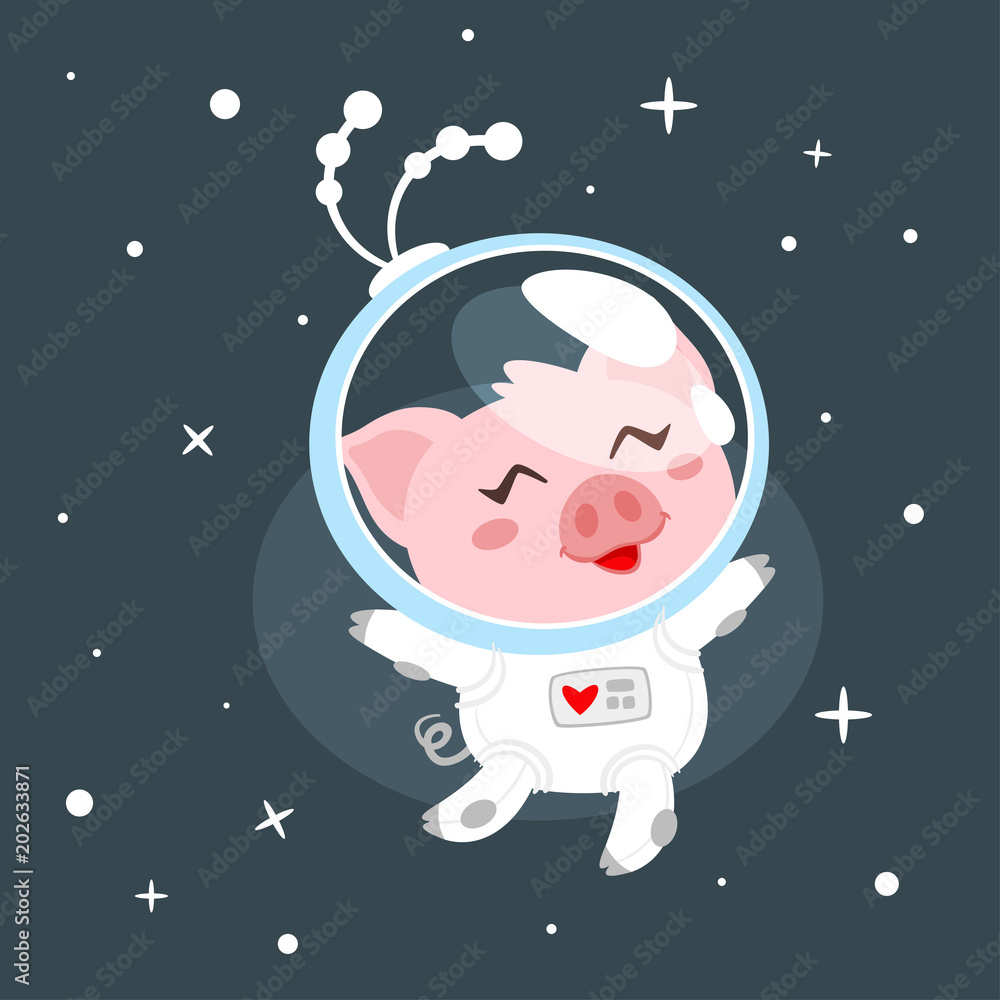 pig in space suit