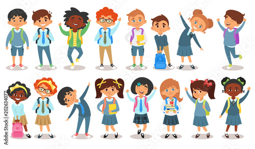  school children of different nationalities