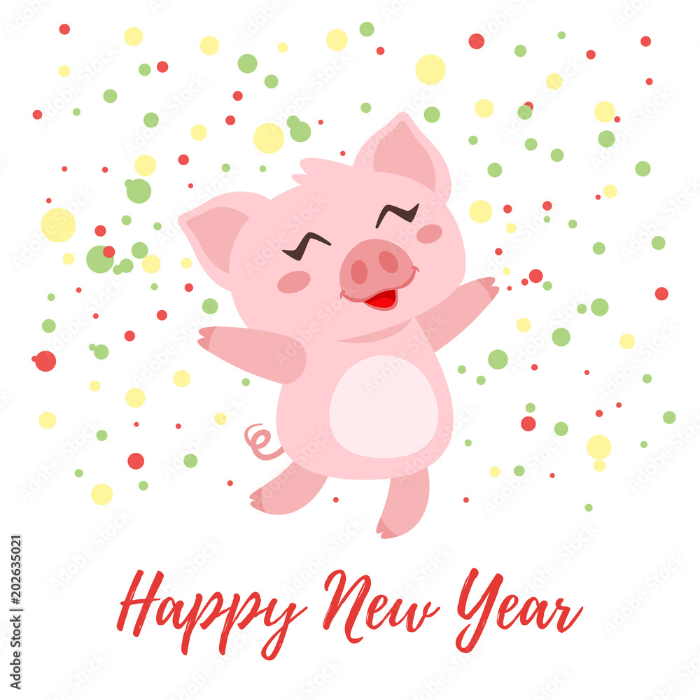 2019 New yea, Christmas greeting card 2019 New yea, Christmas greeting card