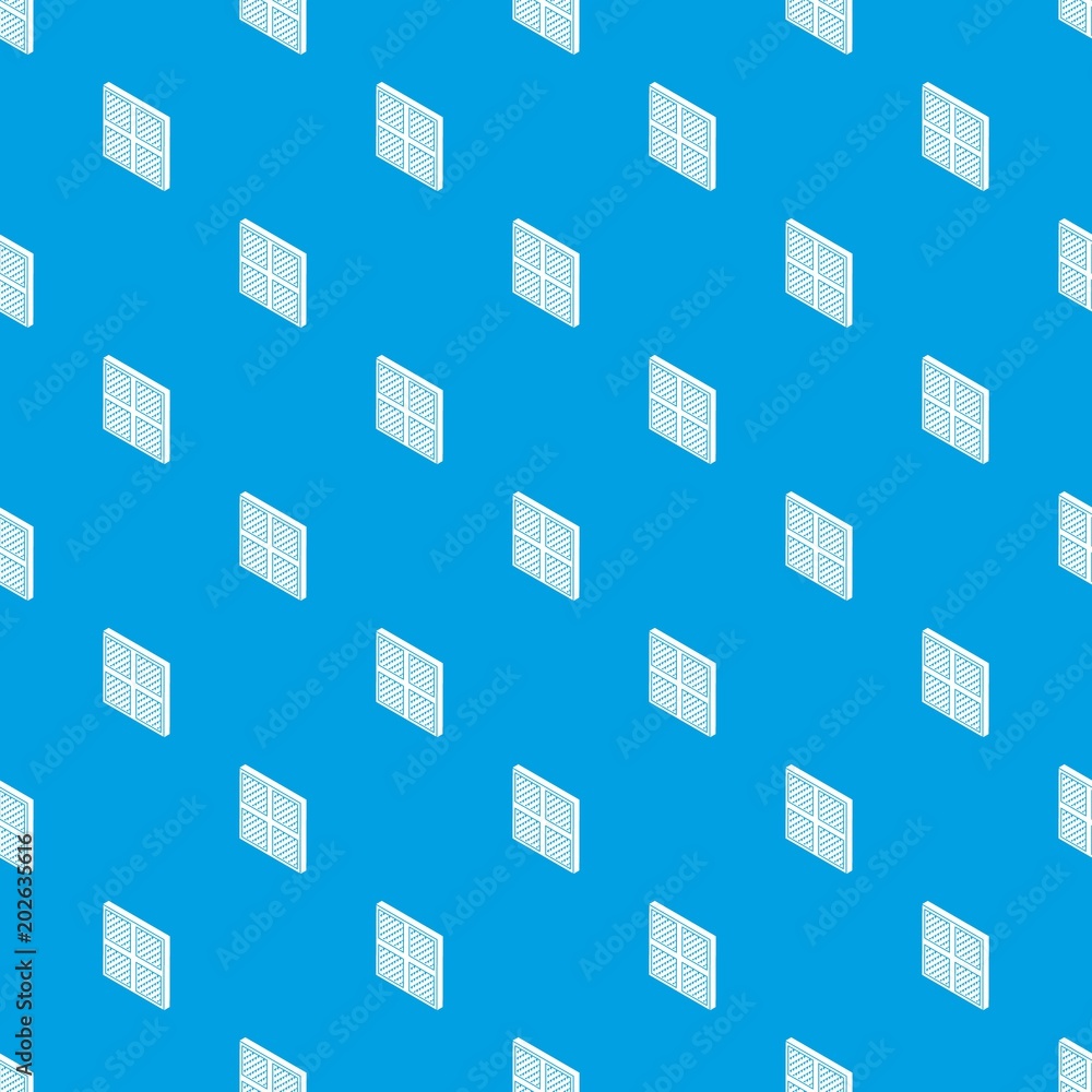Square window frame pattern vector seamless blue repeat for any use