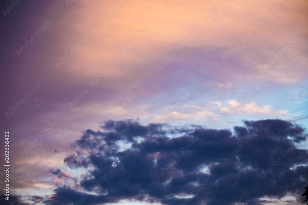 Beautiful sky with clouds and sunlight Beautiful sky with clouds and sunlight