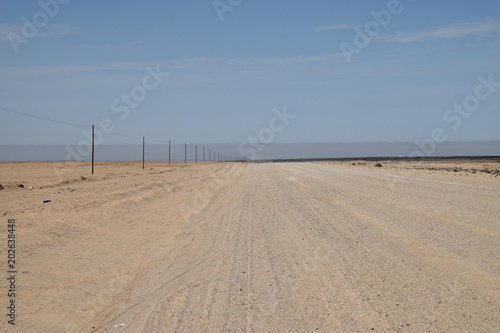 Empty road in Namibia