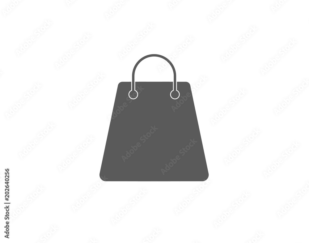 Modern shopping bag icon for retail or e-commerce illustrations Modern shopping bag icon for retail or e-commerce illustrations