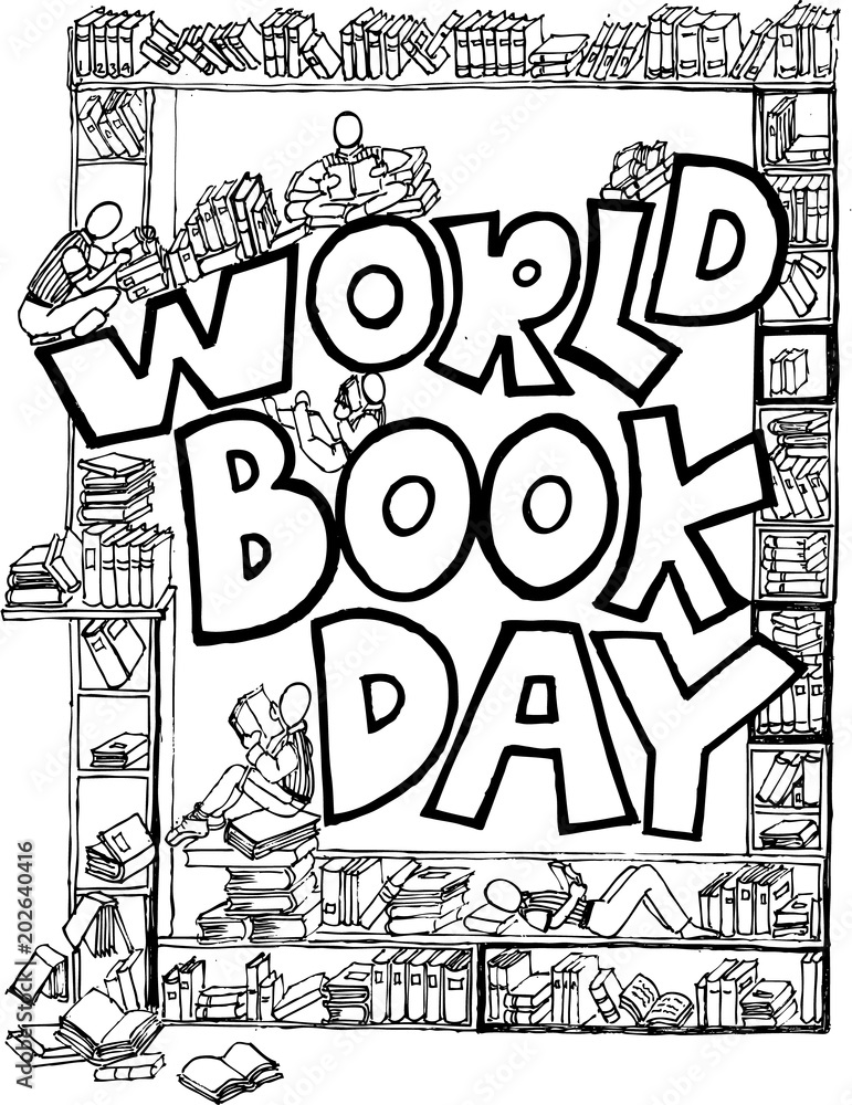 world book day, doodle