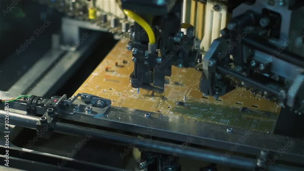 Surface Mount Technology, Automatic Pick and Place Machine for PCB Assembly. Surface Mount Technology, Automatic Pick and Place Machine for PCB Assembly.