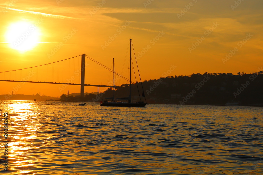 Bosphorus Bridge at Sunset