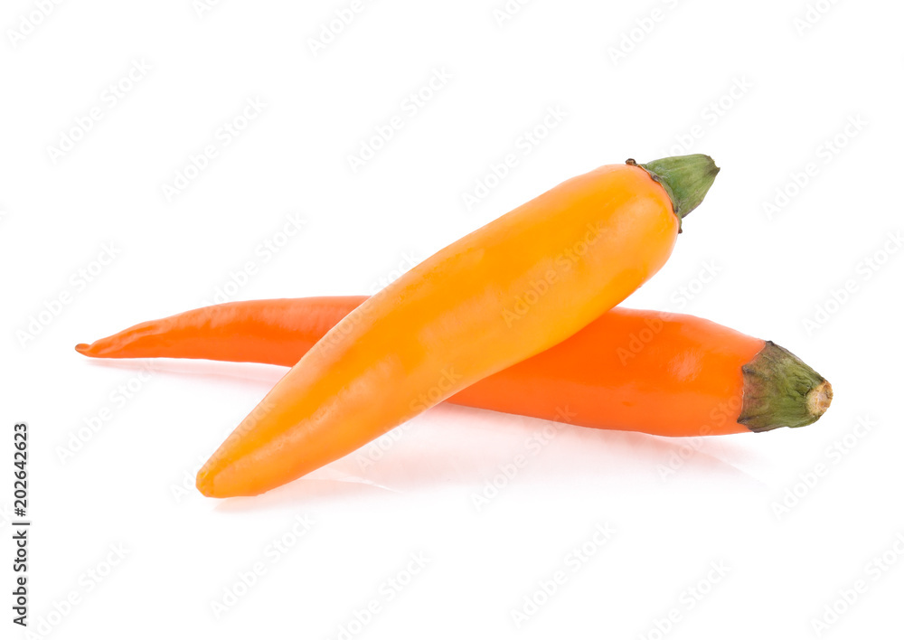 Chilli pepper isolated on white background. Chilli pepper isolated on white background.