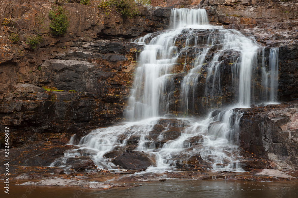 Gooseberry Falls, North Shore of Lake Superior, Minnesota, USA.