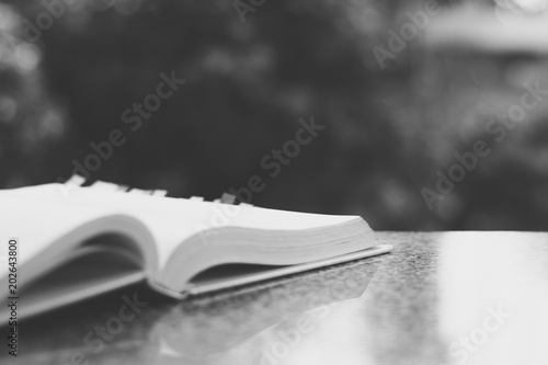 Black and white image of op...