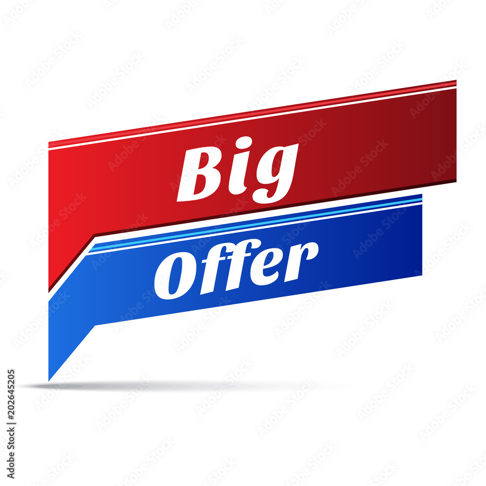 Big Offer Vector Web Banner Design