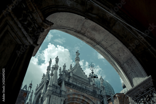 Architecture and historical buildings in Venice  Venezia  Italy  cityscape  historic europe  landmark