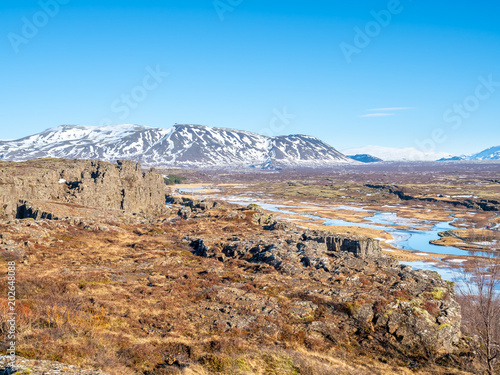 Thingvellir  national park in Iceland