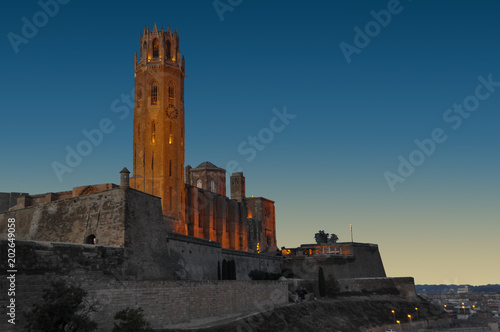 La Seu Vella cathedral of Lleida, Spain photo